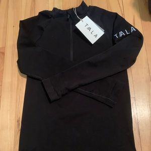 Tala Onda zip top black/white size medium